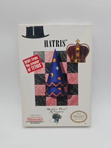 Hatris NES (Nintendo Entertainment System, 1990) CIB!