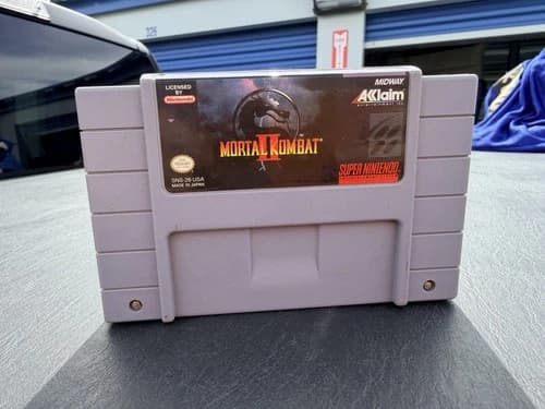 Vintage Super Nintendo Mortal Kombat II (Nintendo SNES, 1994) Authentic