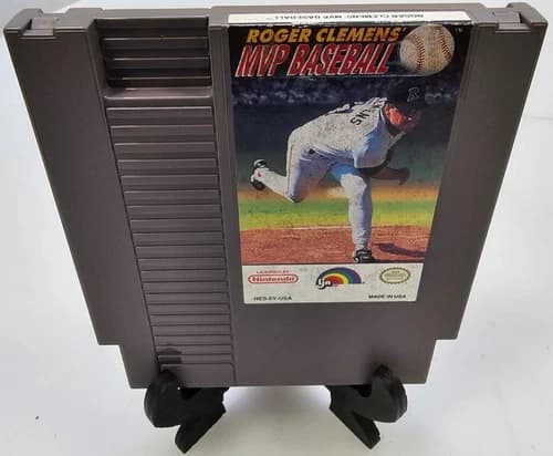 Nintendo NES Roger Clemens MVP Baseball Game Cartridge Cleaned & Tested