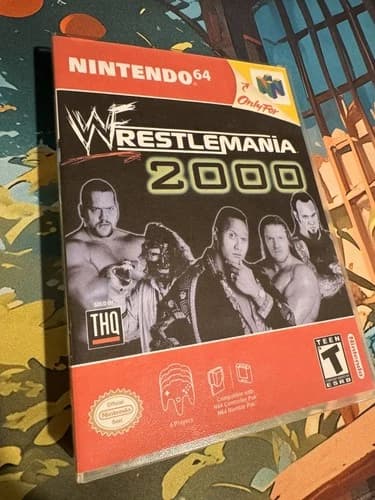 WWF WrestleMania 2000 (Nintendo 64, 1999) N64 Authentic