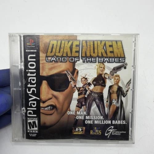 Duke Nukem: Land of the Babes (Sony PlayStation 1, 2000) CIB (Tested & Working)