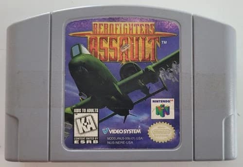 Aero Fighters Assault (Nintendo 64 N64) Cartridge Only, Tested Working!