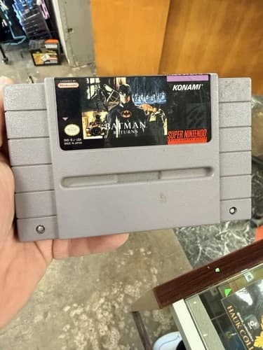 Batman Returns Super Nintendo SNES Cartridge tested Authentic
