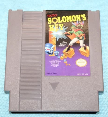 Solomon's Key - Nintendo NES Video Game - Tested & Working Authentic