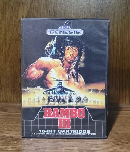 SEGA GENESIS RAMBO III - COMPLETE (TESTED & WORKING)