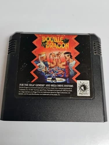 Double Dragon- GAME ONLY -Sega Genesis Tested Working