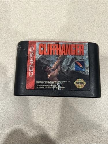 Cliffhanger Sega Genesis - Tested Authentic Working Cart Only!