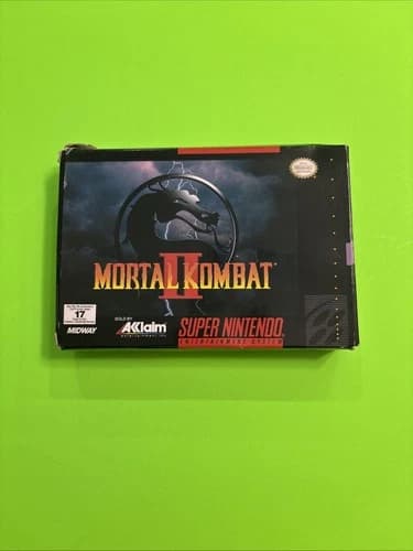 Mortal Kombat II 2 (Super Nintendo, 1994) SNES Authentic Complete with Manual