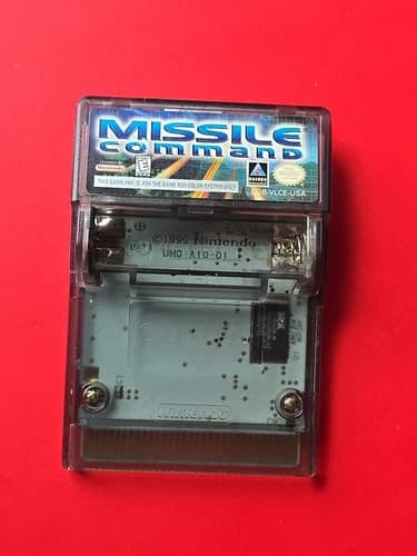 Missile Command Game Boy Color Nintendo GBC Rumble Works No Batt Cover Authentic