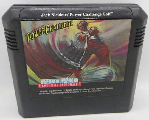 Jack Nicklaus power Challenge Golf Authentic Cartridge Only Sega Genesis
