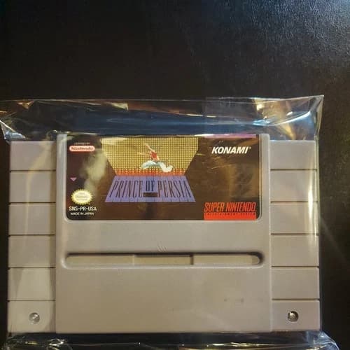 Authentic 1992 Prince of Persia Nintendo SNES Cartridge