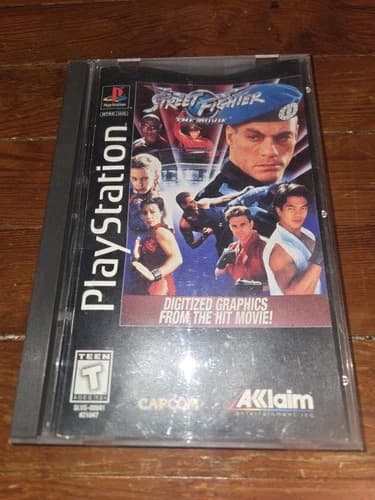 Street Fighter: The Movie - Long Box PS1 CIB W/Registration Card W/Manual