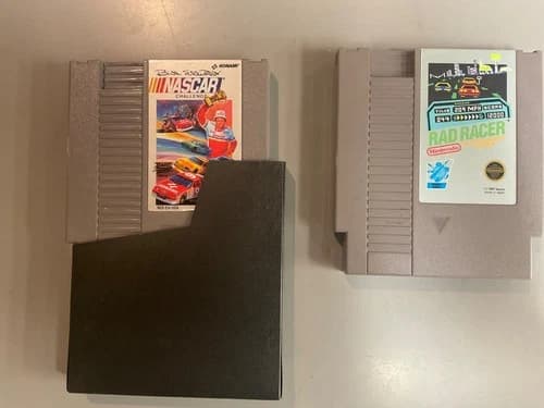 Nintendo nes racing games rad racer NASCAR Bill Elliott