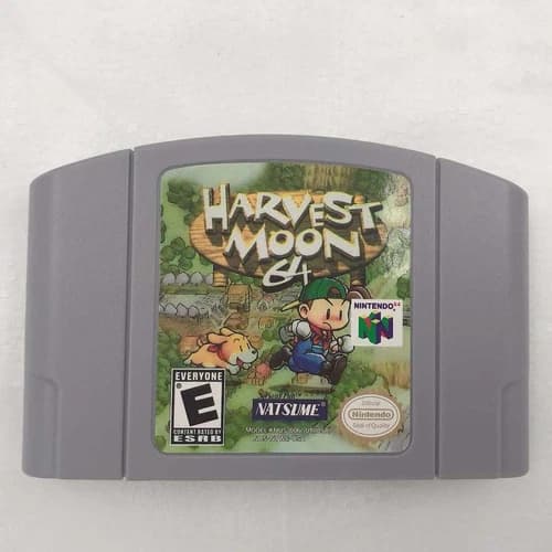 Harvest Moon 64 N64 for Nintendo 64 Classic Farming Simulation Game Cartridge