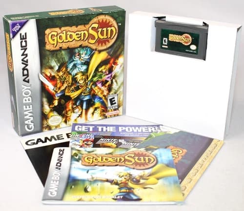 Golden Sun GBA Game Boy Advance Complete CIB! Great Condition w/ RARE MAP! NICE!
