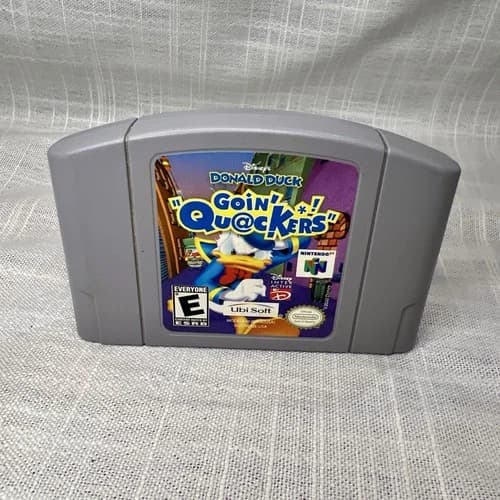Disney's Donald Duck: Goin' Quackers Nintendo 64, N64 Authentic TESTED, WORKS