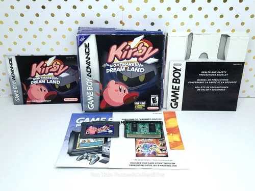 Kirby: Nightmare in Dream Land Authentic (Nintendo Game Boy Advance) CIB Tested!