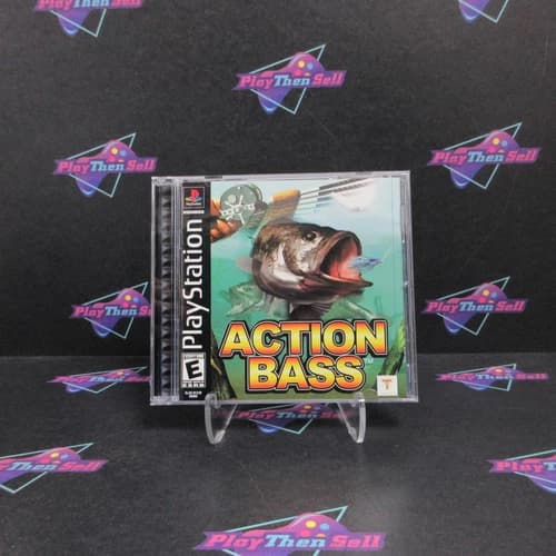 Action Bass PS1 PlayStation 1 Complete - 1 Year Warranty EX Cond