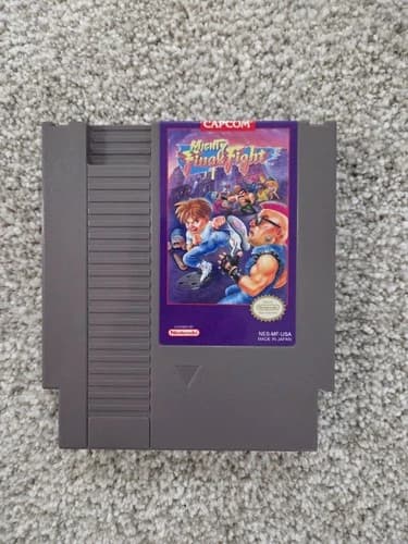 Mighty Final Fight Nintendo NES Rare Capcom Tested Authentic - Cart Only