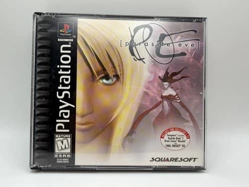 Parasite Eve PlayStation PS1 Black Label Complete Manual Bonus Disc Tested