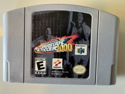 International Superstar Soccer 2000 n64 Nintendo 64 Authentic Tested MINT