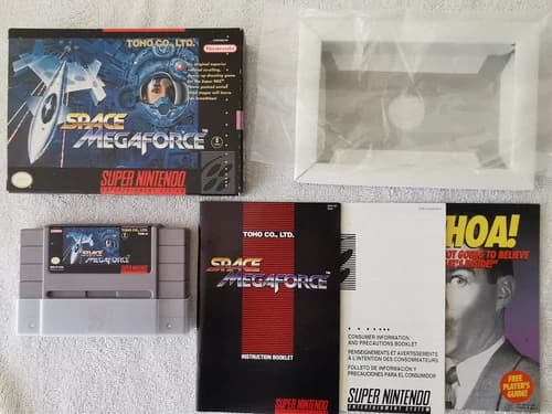 Space MegaForce Super Nintendo Complete w/Box SNES CIB Tested WATCH VIDEO