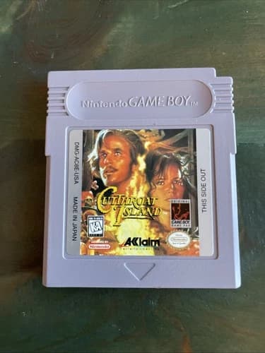 Cutthroat Island Nintendo GameBoy Cleaned Cartridge Game