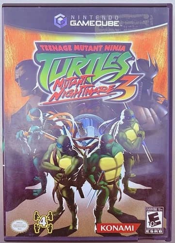 Teenage Mutant Ninja Turtles 3: Mutant Nightmare (Nintendo GameCube, 2005) CIB/T