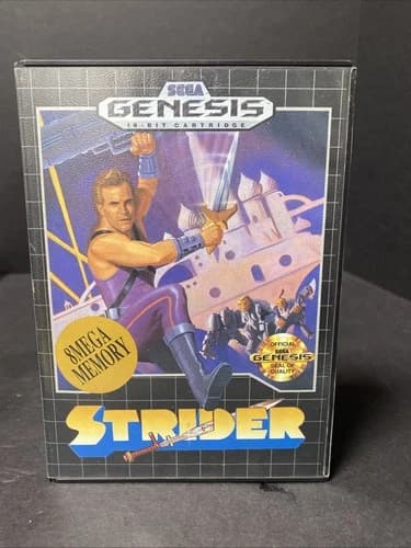 Strider Sega Genesis Authentic Complete In Box with Manual