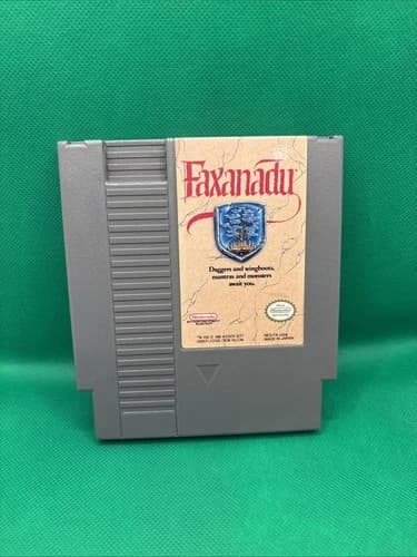Faxanadu Nintendo NES 1989 Authentic. Tested.