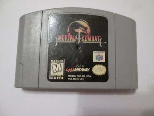 Mortal Kombat 4 Game Cartridge Nintendo N64 Game Working Authentic