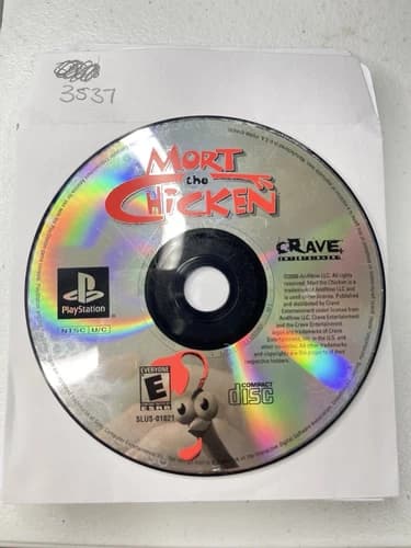 Mort the Chicken (Sony Playstation 1, 2000, PS1) Free Shipping #3537