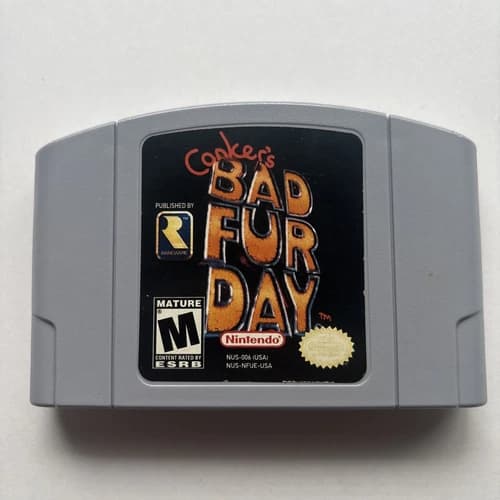 New Nintendo 64 Conker's Bad Fur Day Uncensored N64 Nintendo Free Shipping