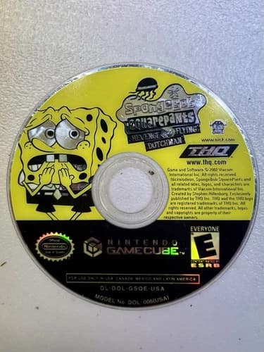 SpongeBob SquarePants Revenge of the Flying Dutchman GameCube Disc Only Tested