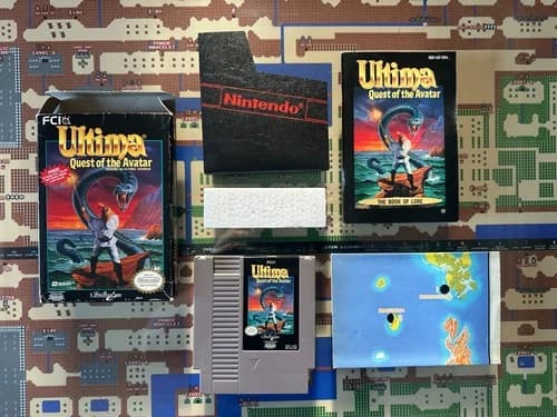 NES Nintendo Ultima Quest of the Avatar CIB Complete in Box GENUINE TESTED
