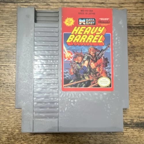 Data East Heavy Barrel Nintendo NES Game Cartridge NTSC-U/C US/Canada