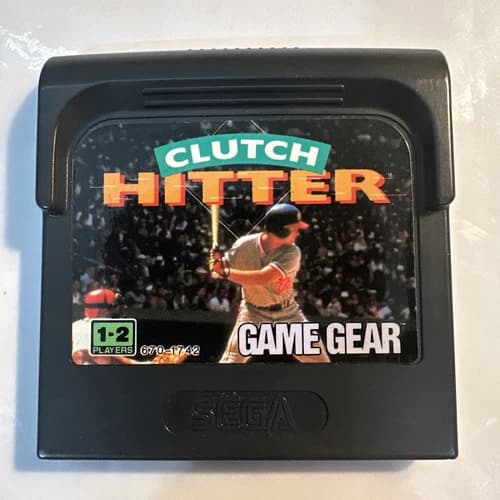 Clutch Hitter (Sega Game Gear, 1991) Authentic Video Game Cartridge Only