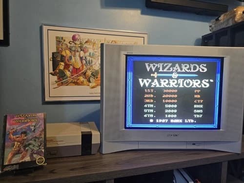 Wizards & Warriors (Nintendo NES, 1987) CIB Complete in Box Tested & Working