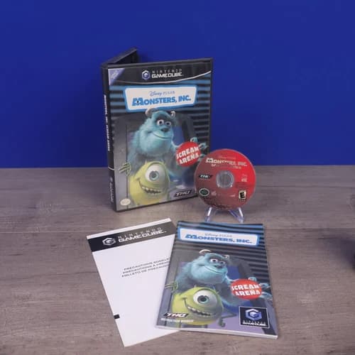 Monsters, Inc. Scream Arena Nintendo GameCube Game Complete Tested