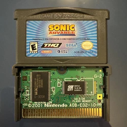 Sonic Advance Nintendo Game Boy Advance GBA Authentic - Cartridge - Tested