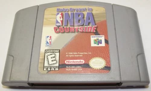 Kobe Bryant in NBA Courtside N64/Nintendo 64 - AUTHENTIC, TESTED, WORKS GREAT!