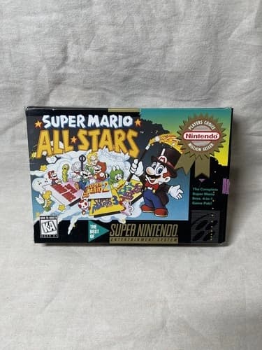 Super Mario All-Stars SNES - CIB, Tested!