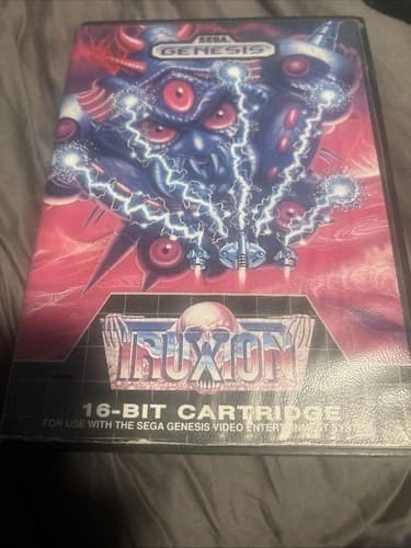 Truxton (Sega Genesis, 1989) CIB Complete Tested Working