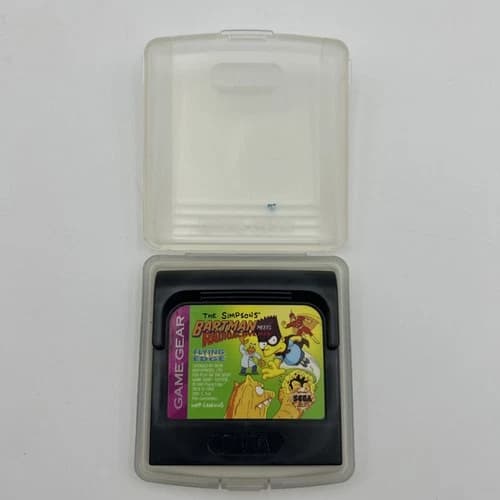 The Simpsons: Bartman Meets Radioactive Man Sega Game Gear - Tested Works Great