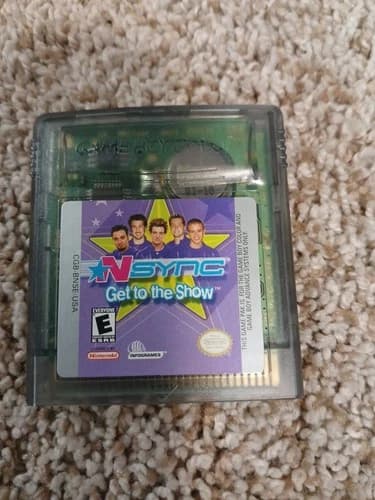 NSYNC: Get to the Show (Nintendo Game Boy Color, 2001) TESTED GOOD CART