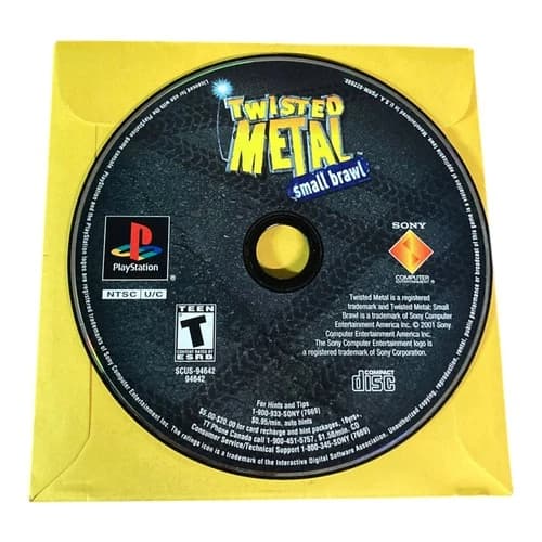 Sony PlayStation 1 PS1 Disc Only Tested Twisted Metal Small Brawl