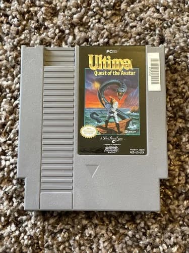 Ultima Quest of the Avatar (Nintendo Entertainment System 1990) Tested Rare Mint