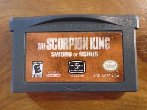 The Scorpion King Sword of Osiris Game Boy Advance Game Only ~ Tested/Working