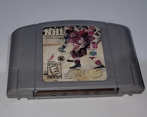 NHL Breakaway 99 N64 (Nintendo 64, 1998) Authentic Tested
