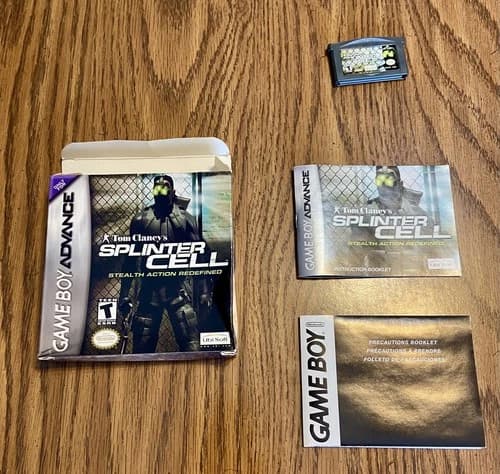Tom Clancy's Splinter Cell (Nintendo Game Boy Advance, 2003) GBA CIB